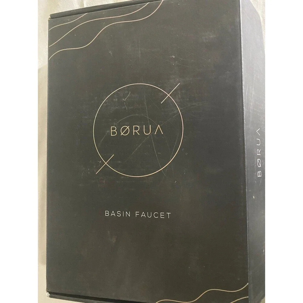 BORUA Mason Single Hole Bathroom Basin Faucet Satin Stainless Steel NIB